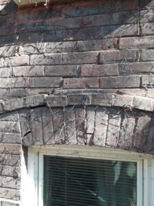 damaged brick